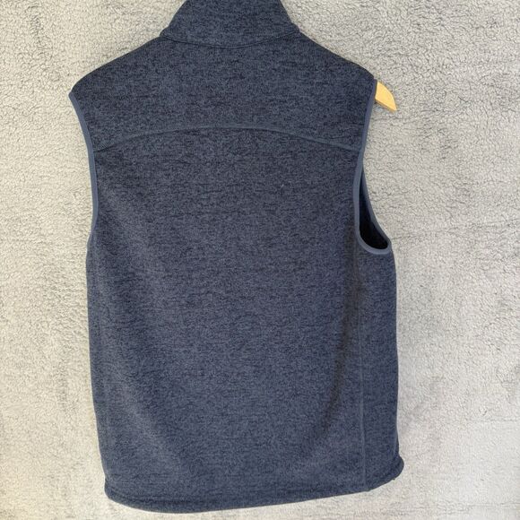 S Orvis Vest Mens Medium Blue Fleece Full Zip Outdoor Hunting Pockets - Picture 7 of 8